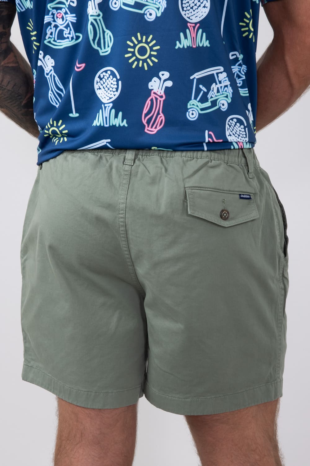 Chubbies The Forest Originals 5.5” Shorts for Men in Green
