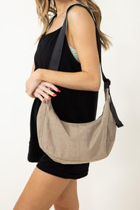 Crescent Bag for Women in Tan