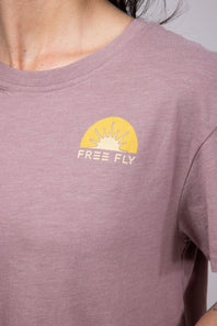 Free Fly Daybreak T-Shirt for Women in Fig Purple