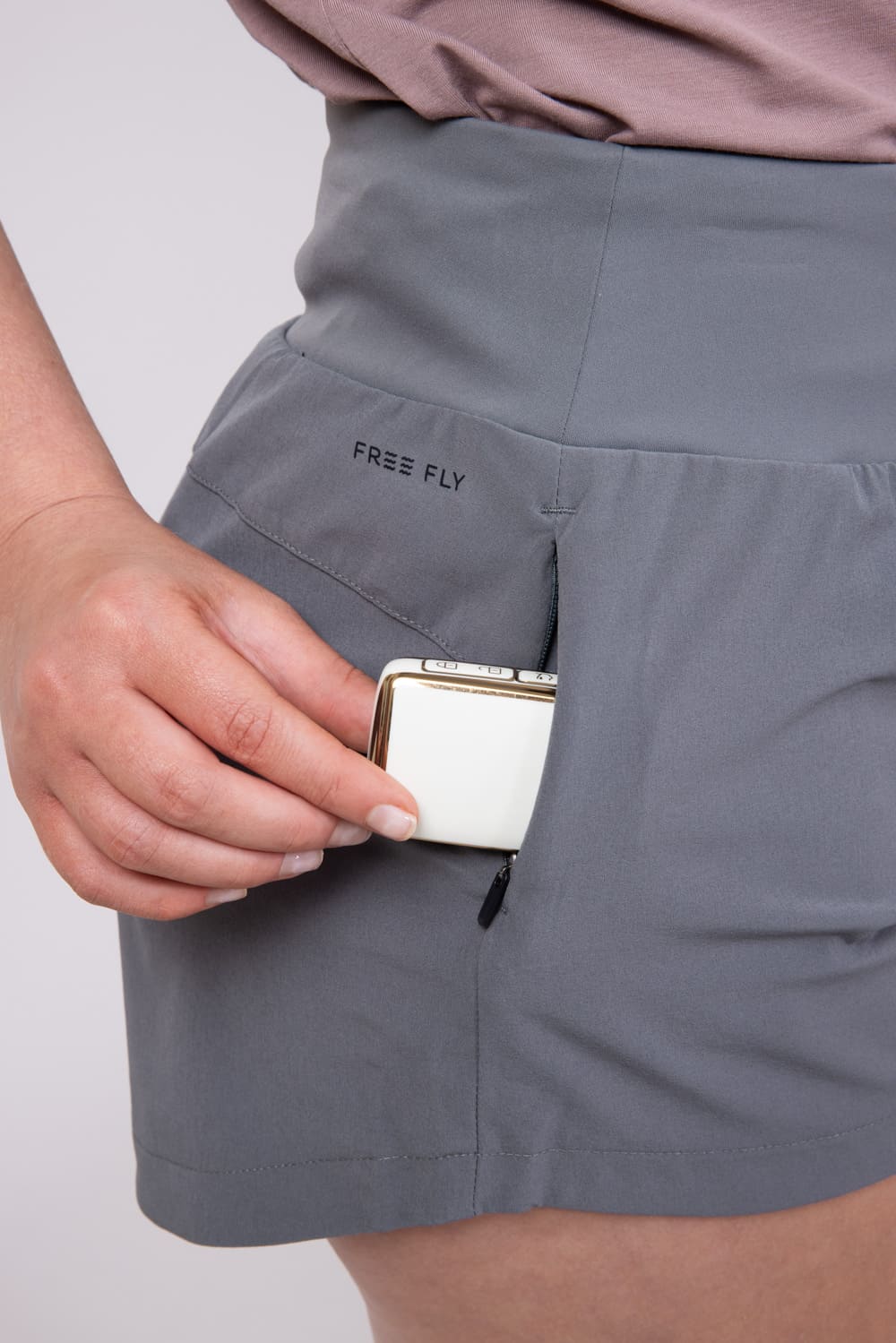 Free Fly Bamboo-Lined Breeze Shorts for Women in Smoke Grey