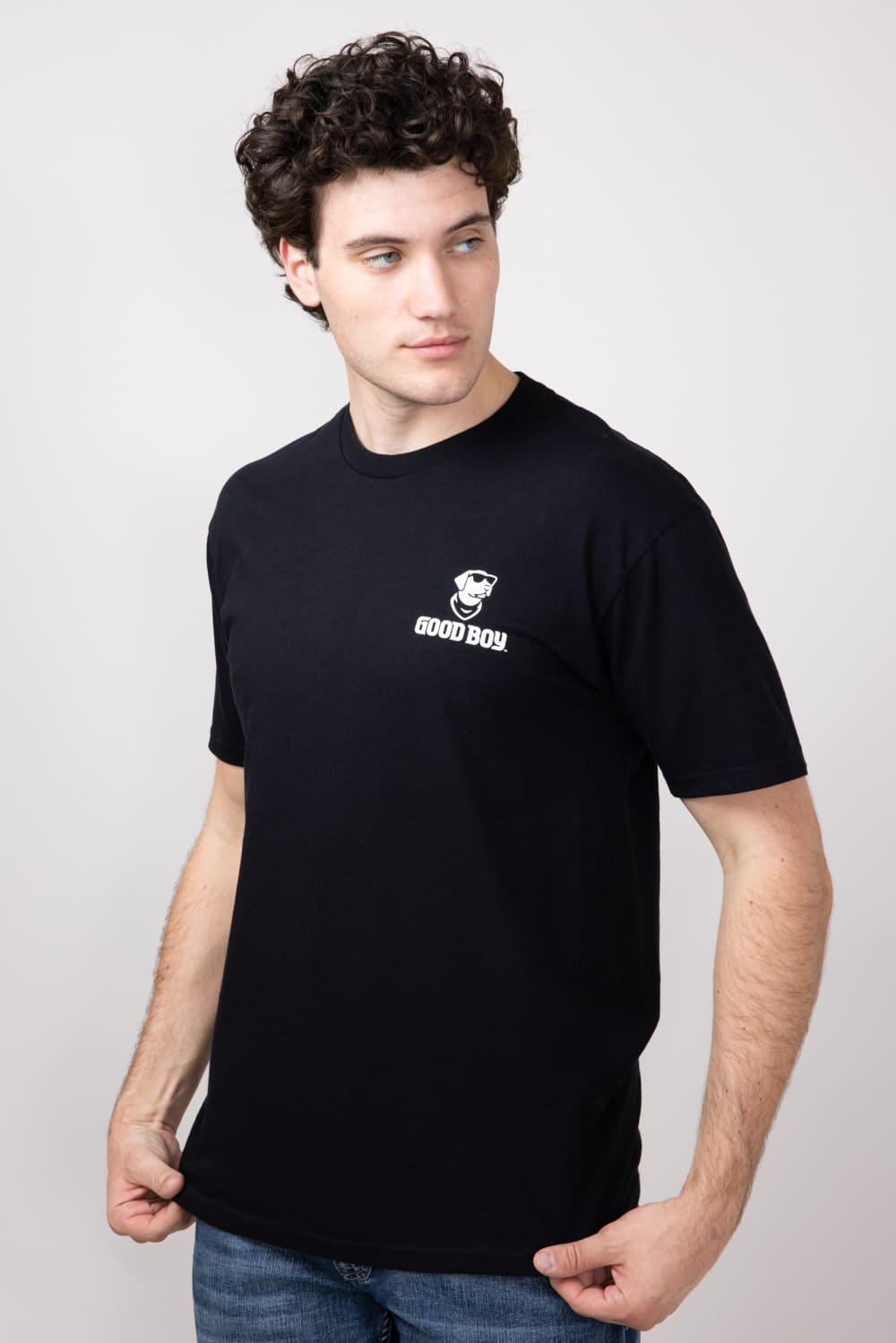 Good Boy Camo Dog T-Shirt for Men in Black