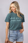 Hot Girls Read Books T-Shirt for Women in Green