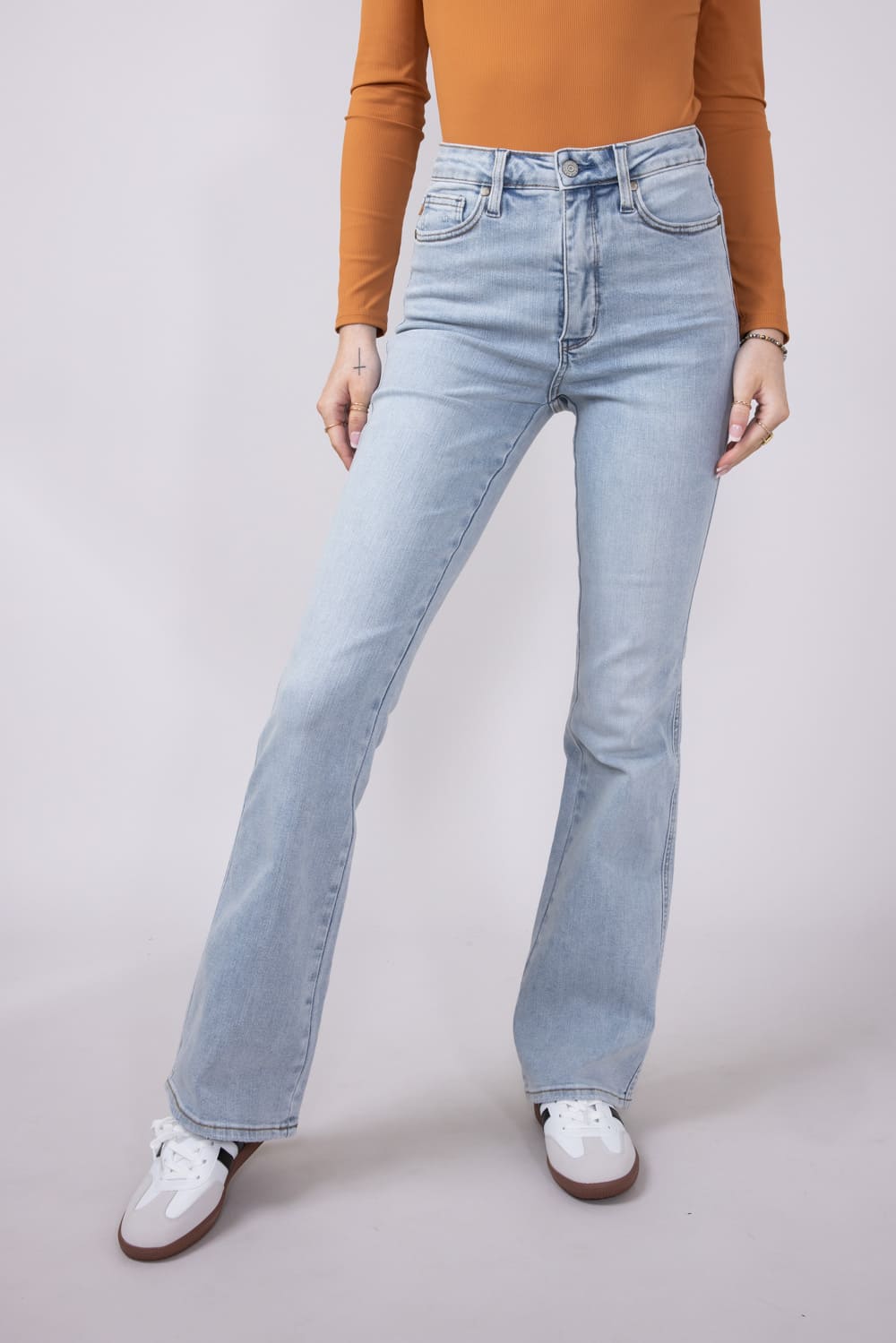 Judy Blue Embroidered Back Pocket Bootcut Jeans for Women
