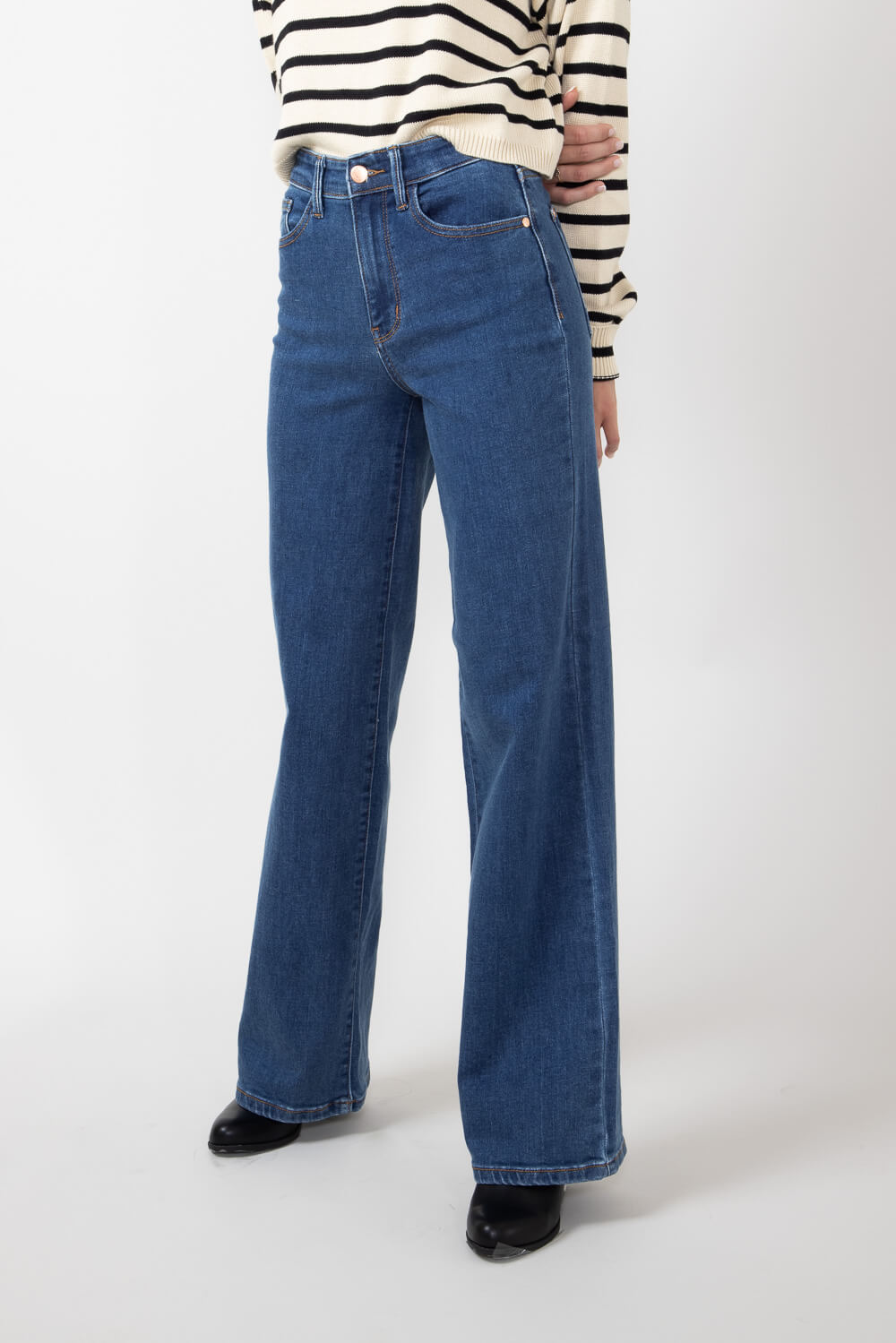 Judy Blue High Rise Vintage Wide Leg Jeans for Women