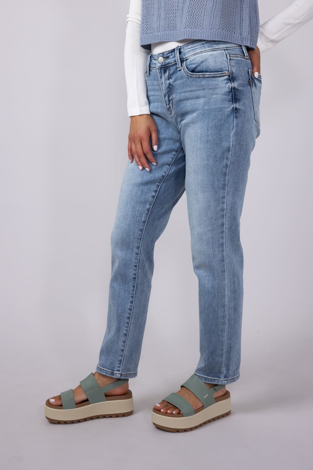 Judy Blue Mid Rise Slim Fit Jeans for Women