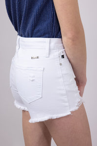 KanCan x Glik’s Best Friend Denim Shorts for Women in White