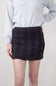 Cable Knit Sweater Mini Skirt for Women in Charcoal