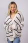 Miracle Sweater Cardigan for Women in Beige/Blue