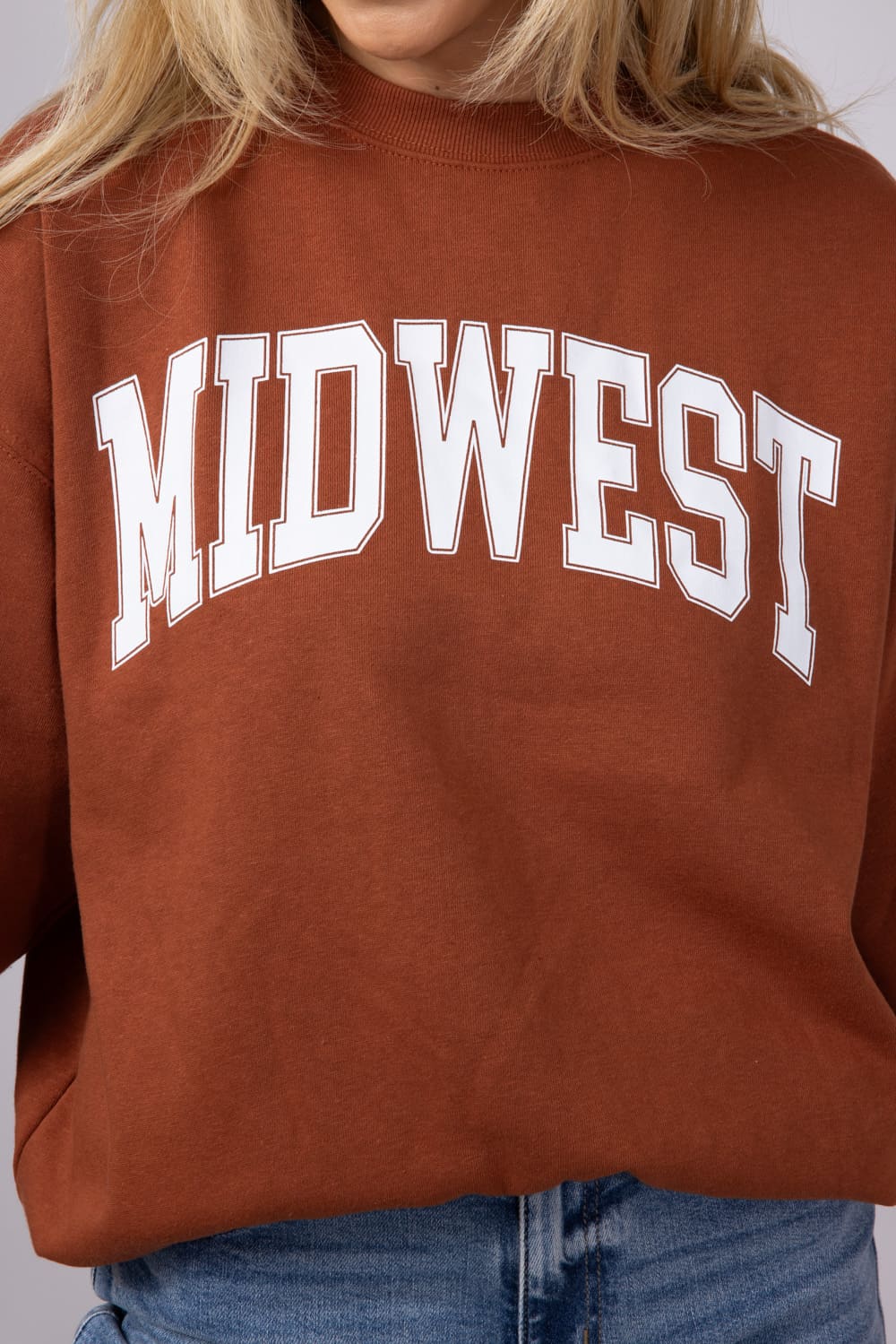 1897 Active Midwest Sweatshirt for Women in Rust
