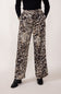 Leopard Print Satin Pants for Women in Animal Print