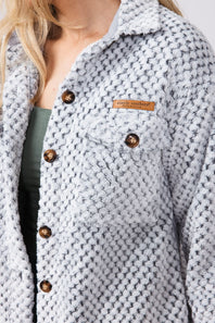Simply Southern Soft Shacket for Women in White
