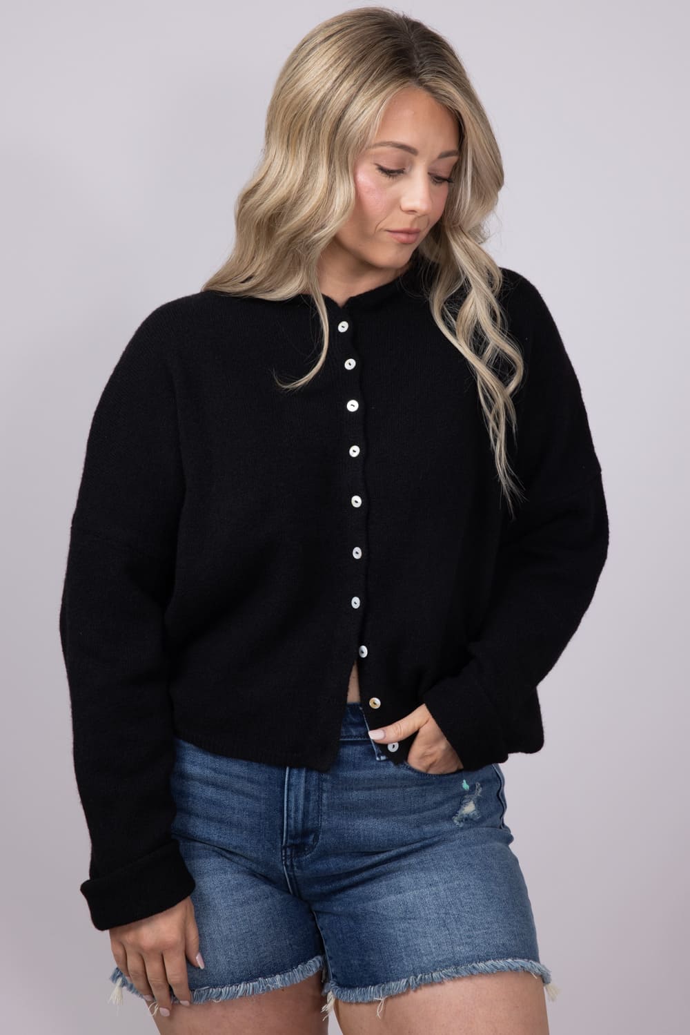 Piper Cardigan for Women in Black