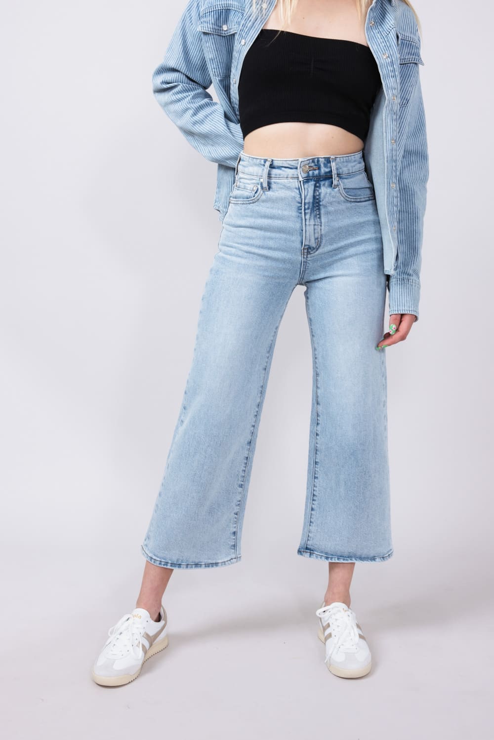 Thread & Supply High Rise Luca Vintage Wide Crop Jeans for Women