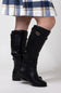Top Moda Alana Tall Boots for Women in Black