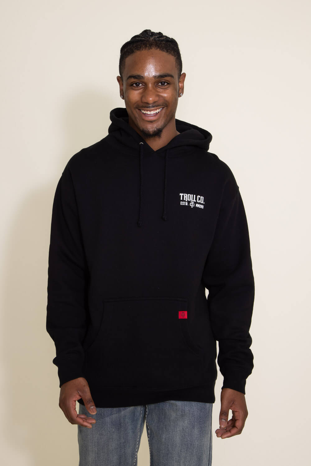 Troll Co. Pay Me Hoodie for Men in Black