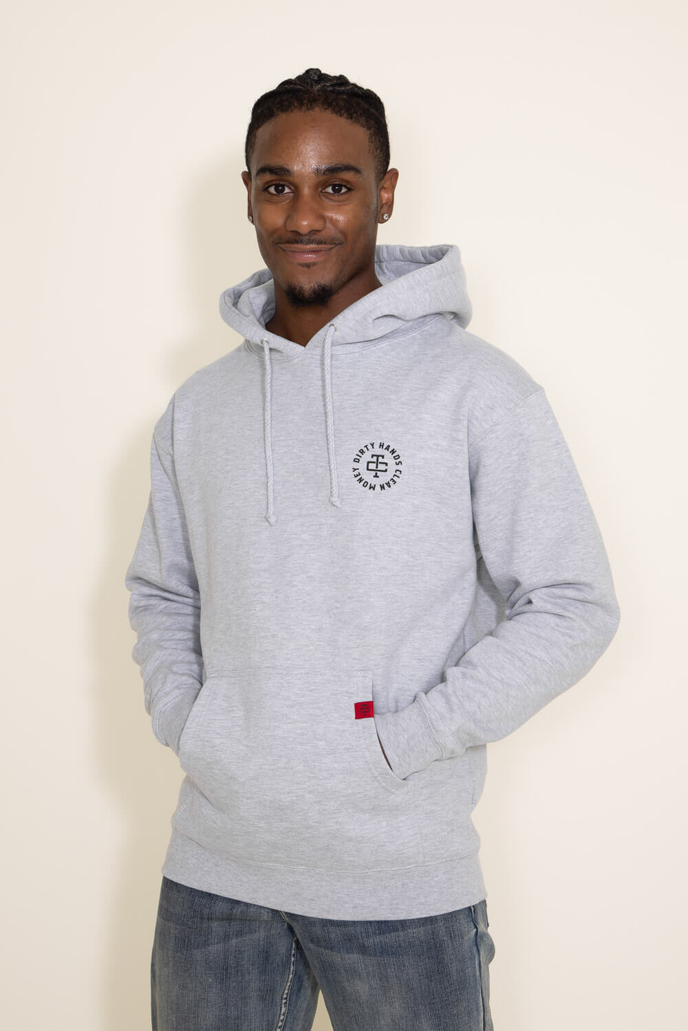 Troll Co. Twisting Wrenches Hoodie for Men in Grey