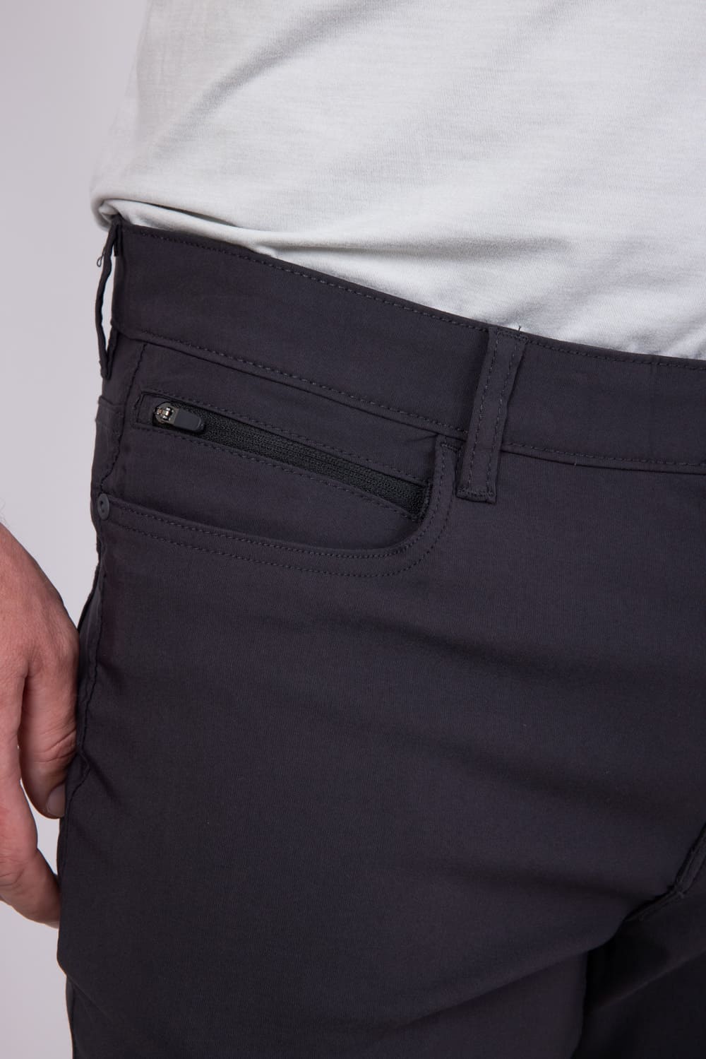 Weatherproof Vintage Faille 5 Pocket Pants for Men in Dark Grey