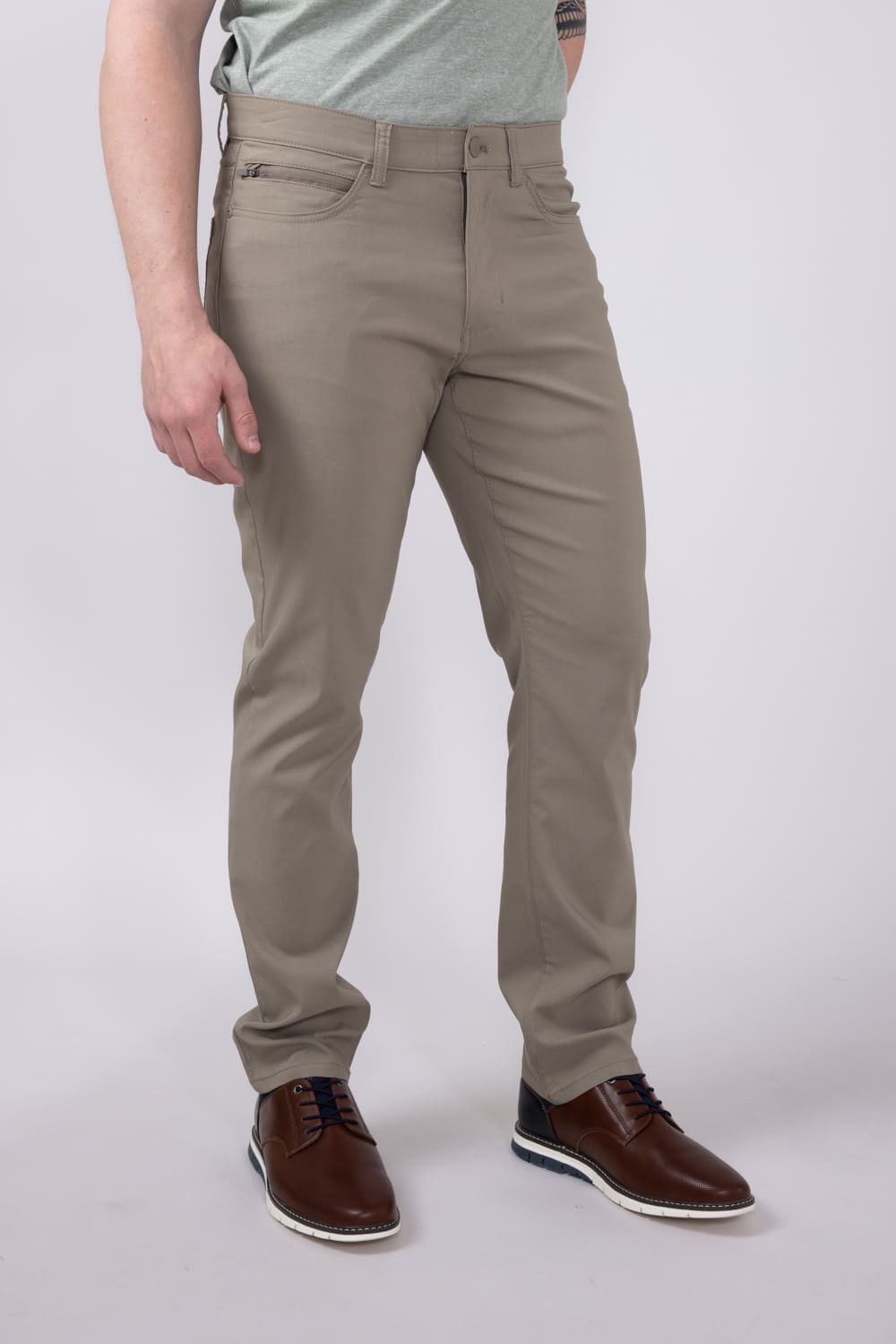 Weatherproof Vintage Faille 5 Pocket Pants for Men in Light Oak