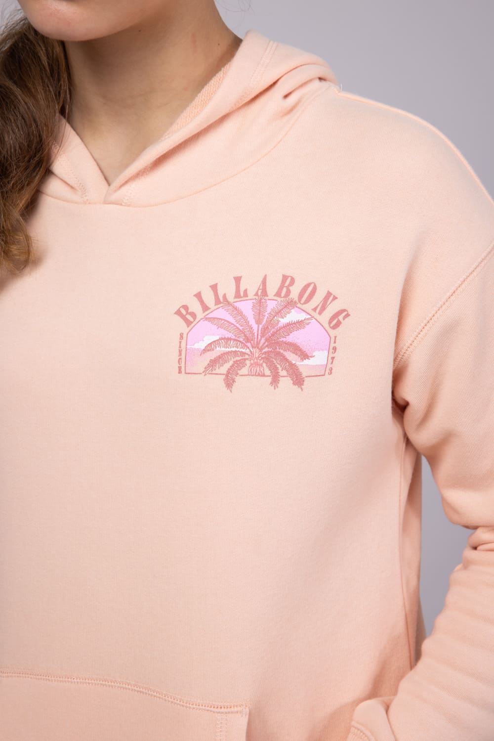 Billabong Youth Feelin’ Free Sweatshirt for Girls in Soft Peach
