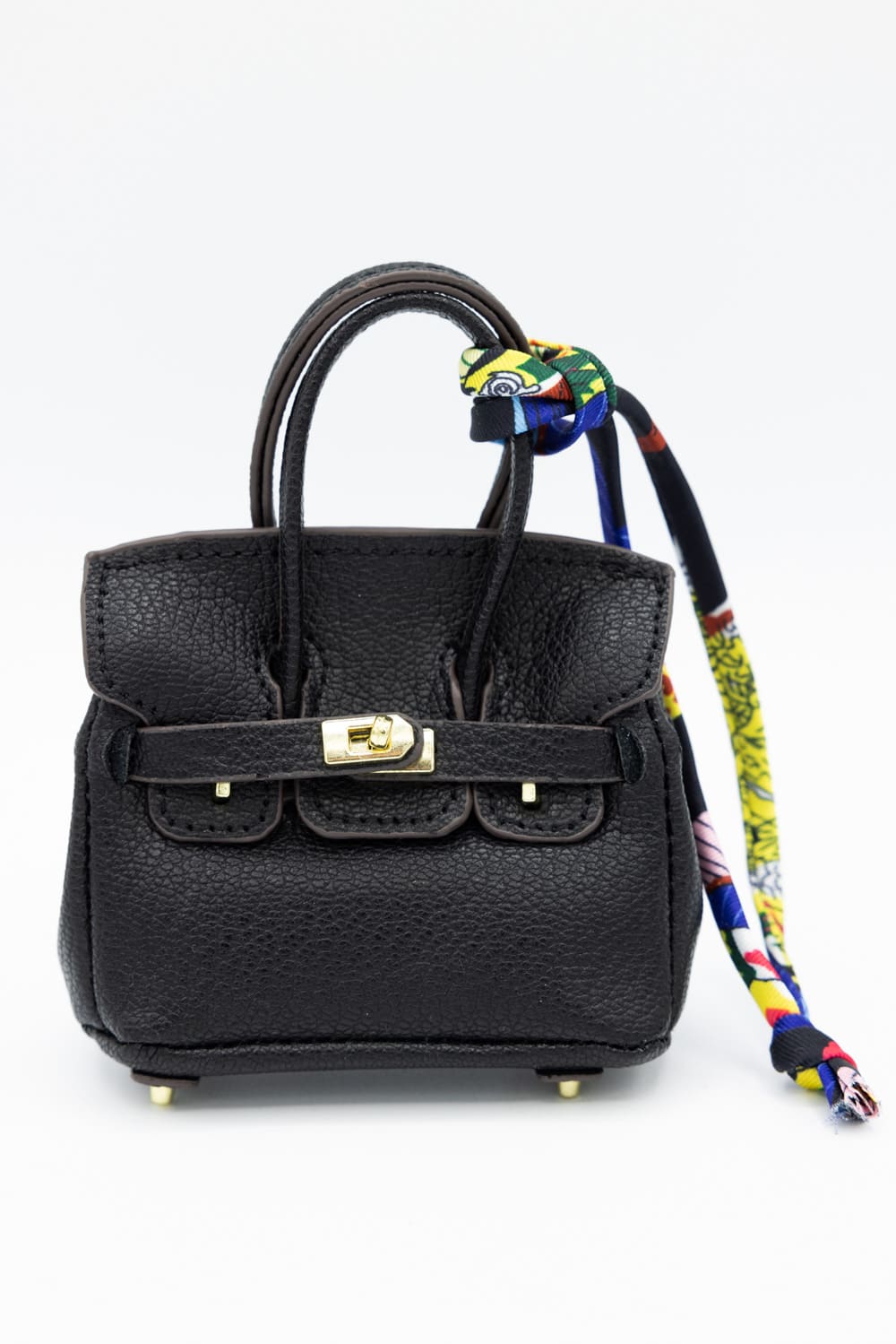Mini Purse Charm in Black