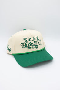 Womens Simply Southern Embroidered Kinda A Big Dill Hat for Women in Cream