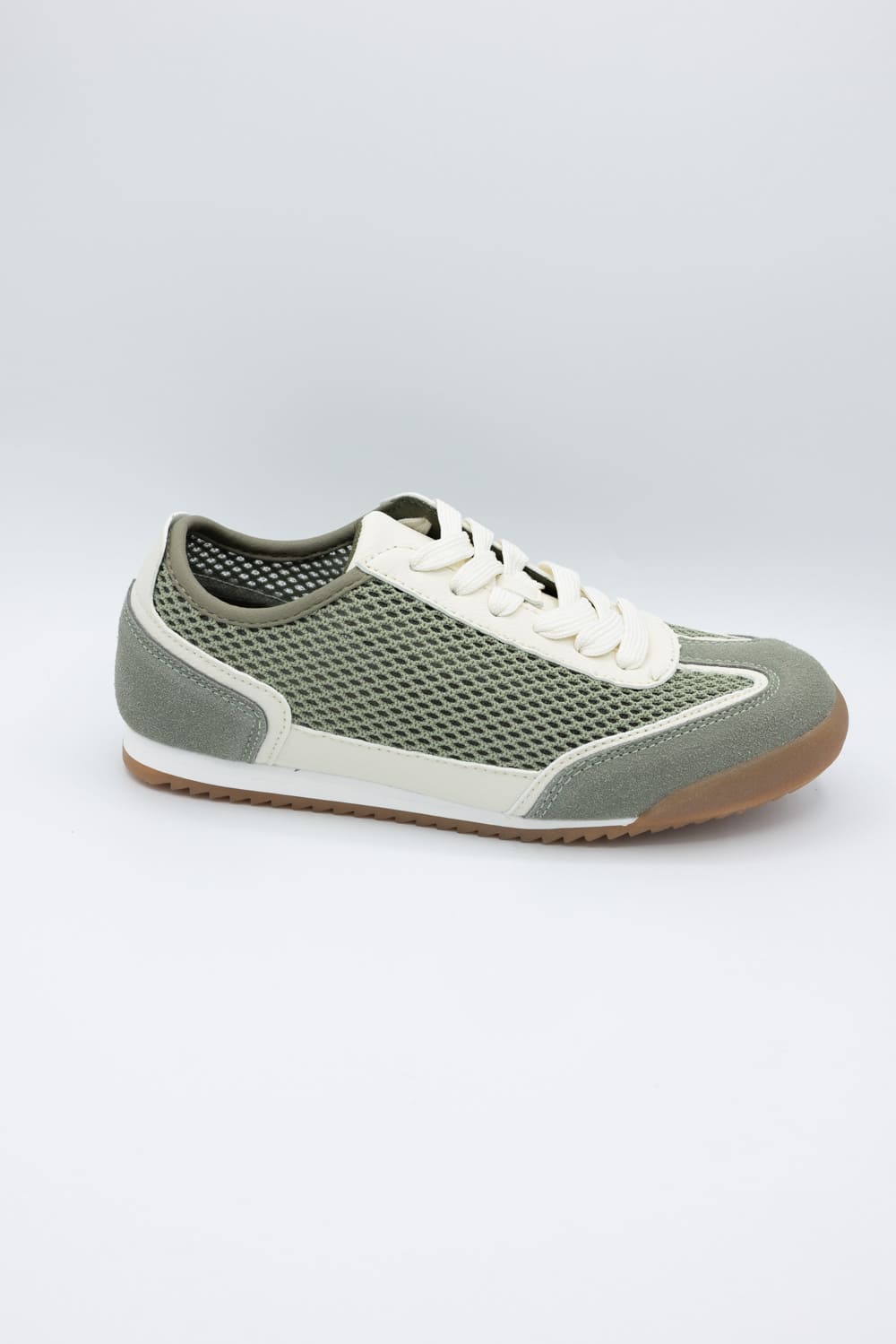 Top Moda Carly Mesh Sneakers for Women in Green