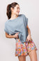 Urban Ribbed Knit Top for Women in Seafoam