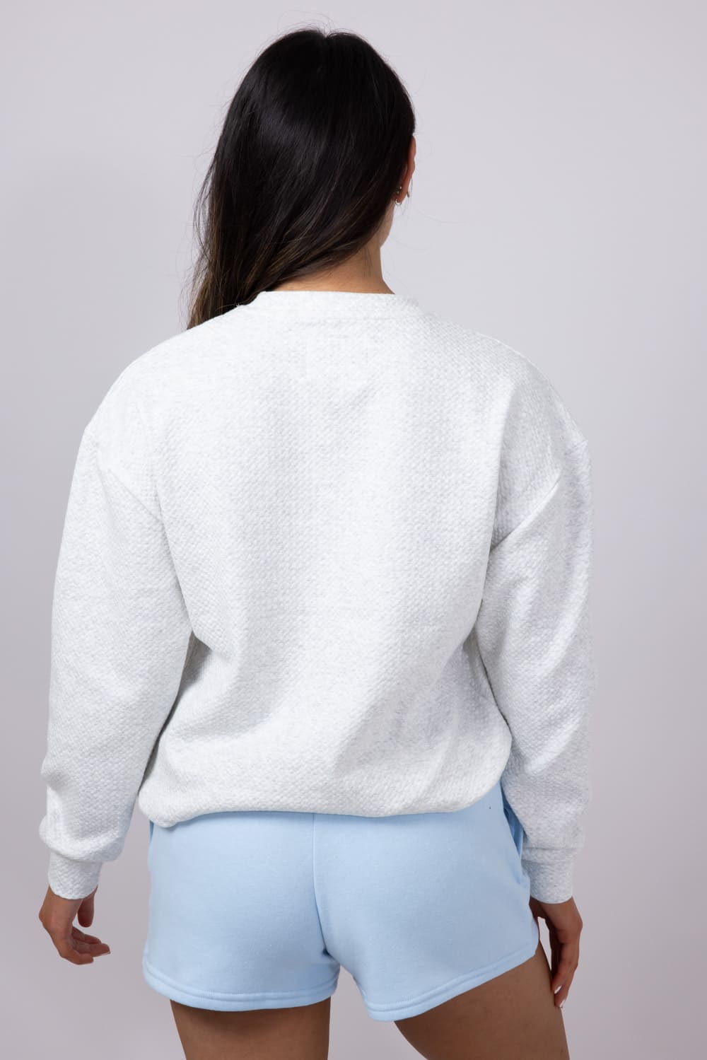 1897 Active Honeycomb Stretch Sweatshirt for Women in Oatmeal