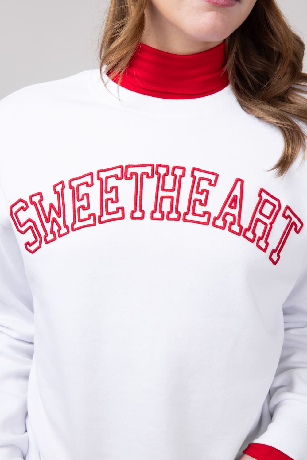 1897 Active Sweetheart Sweatshirt for Women in White