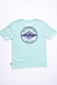 Billabong Youth Orbit Arch T-Shirt for Boys in Mint Blue 