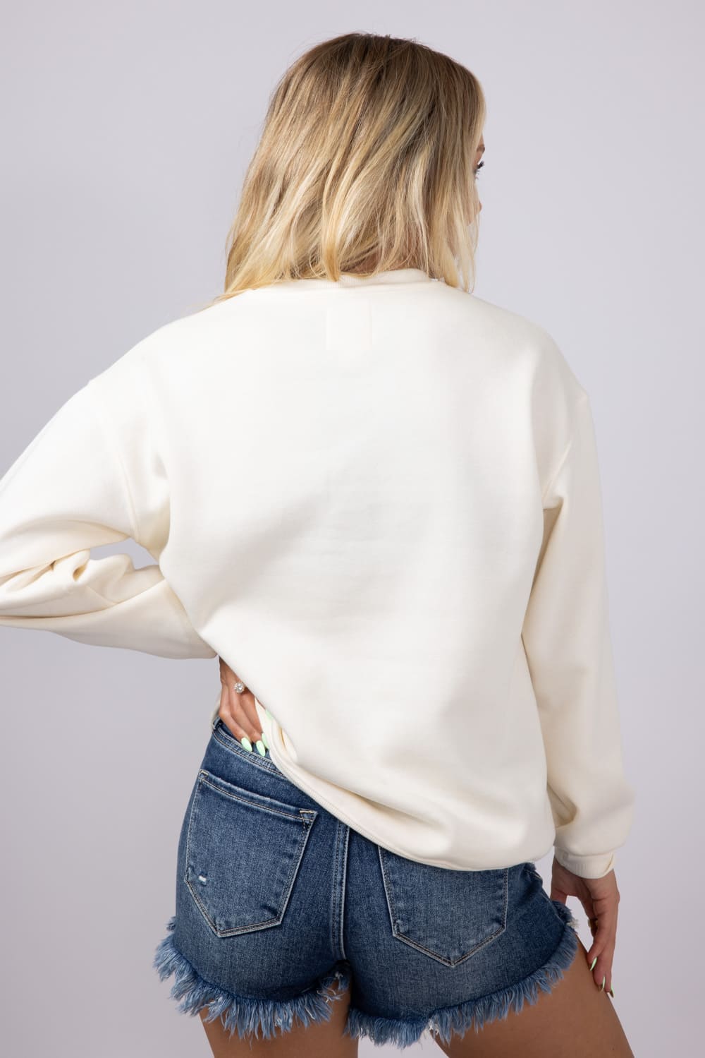 Billabong Paradise Awaits Sweatshirt for Women in White Cap