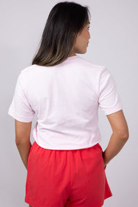 Mama Cherry Graphic T-Shirt for Women in Pink