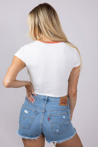Billabong Electric Feeling T-Shirt for Women in Off White