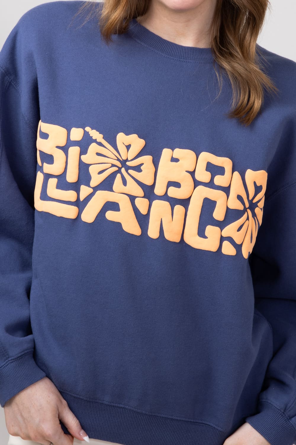 Billabong Tiki Vibe Kendall Crewneck for Women in Blue Surf