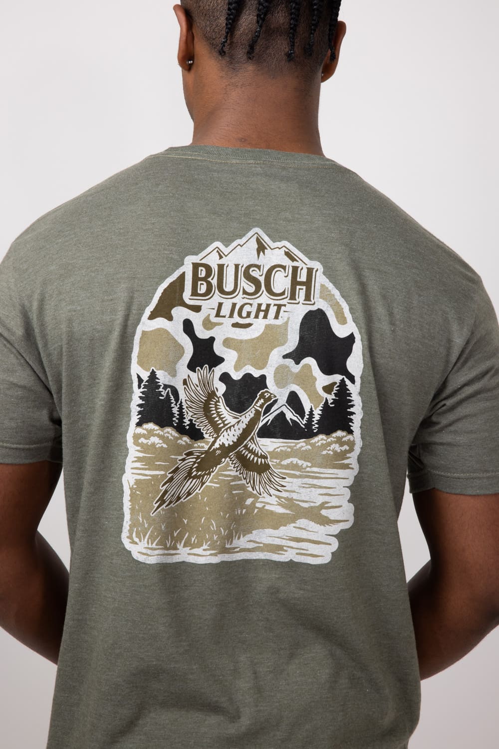 Busch Camo Pheasant T-Shirt for Men in Green