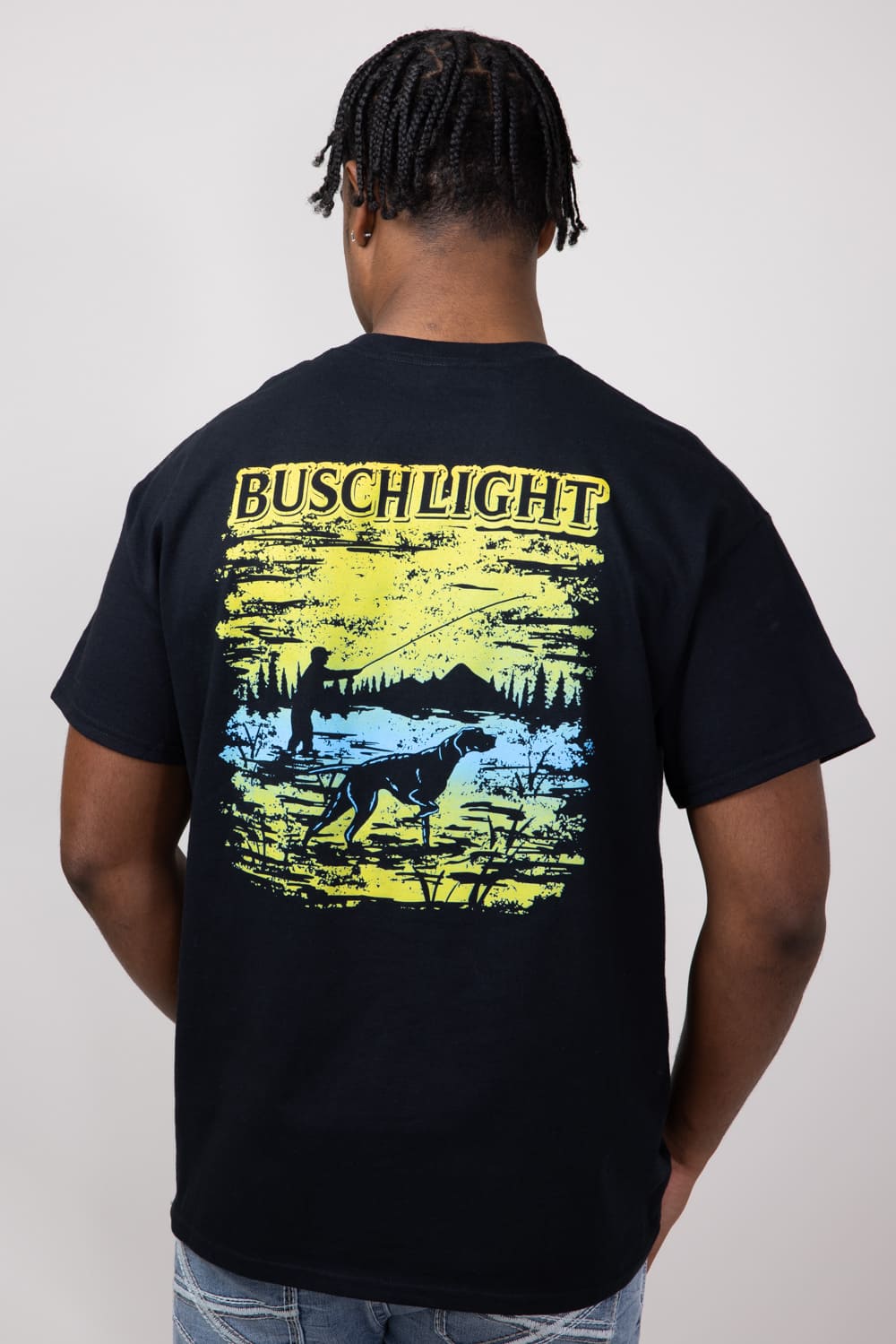 Busch Wildlife on Water T-Shirt for Men in Black