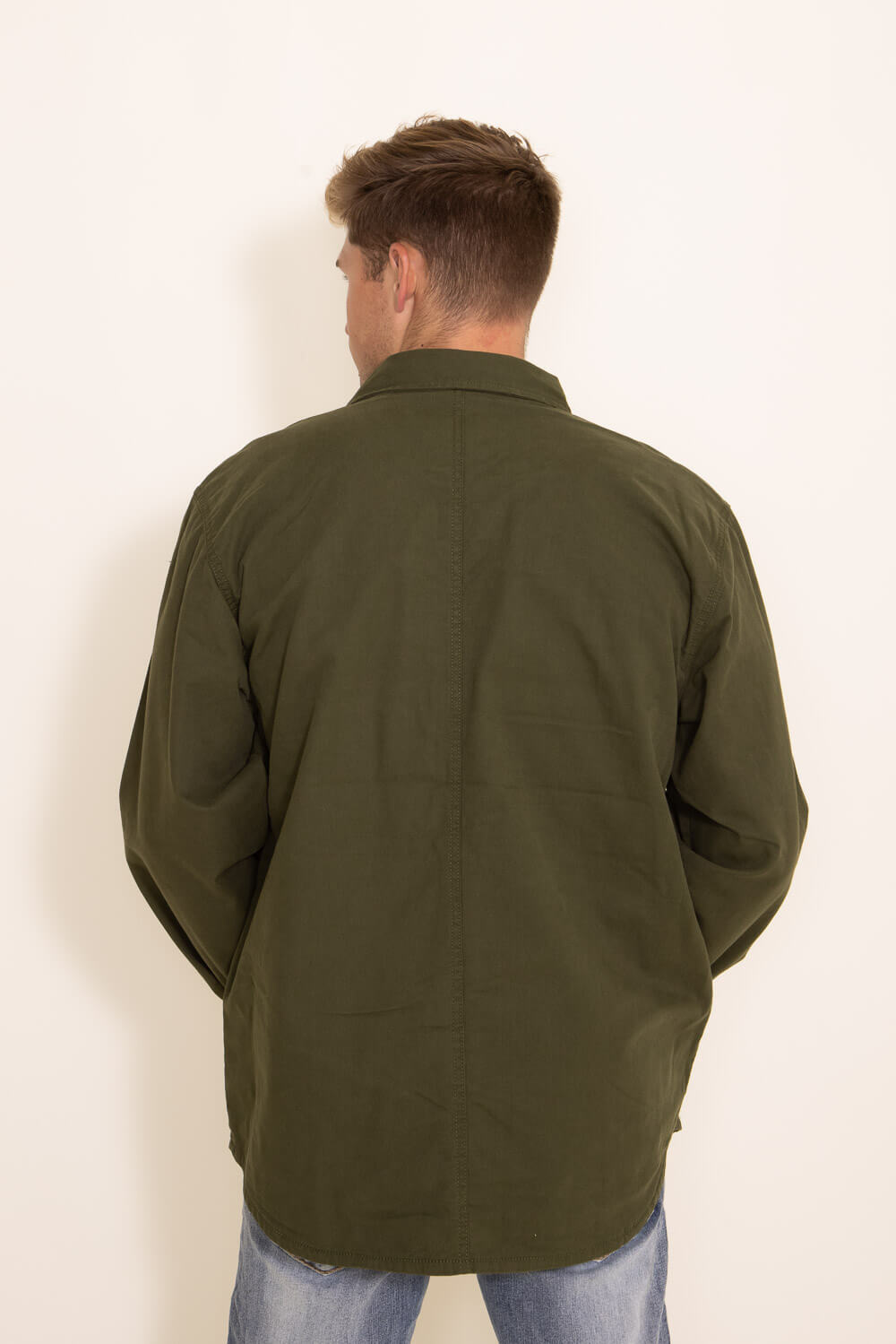 Carhartt Relaxed Canvas Shacket for Men in Green 
