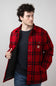 Carhartt Relaxed Fit Sherpa Lined Jacket for Men in Crabapple 