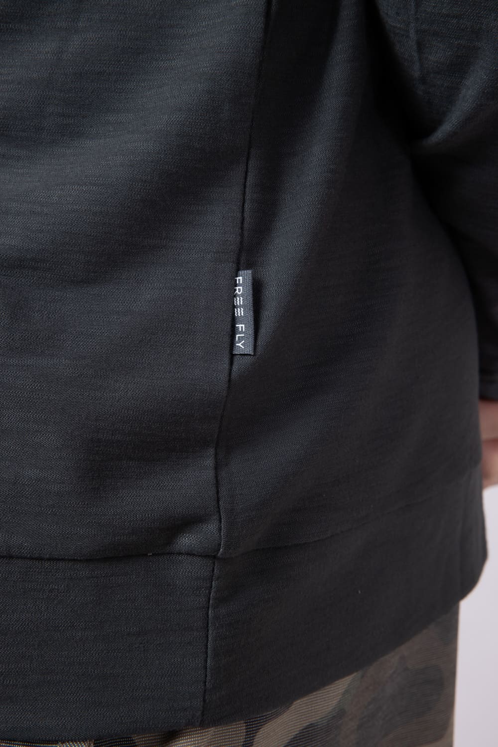 Free Fly Bamboo Slub Hoodie II for Men in Black Sand