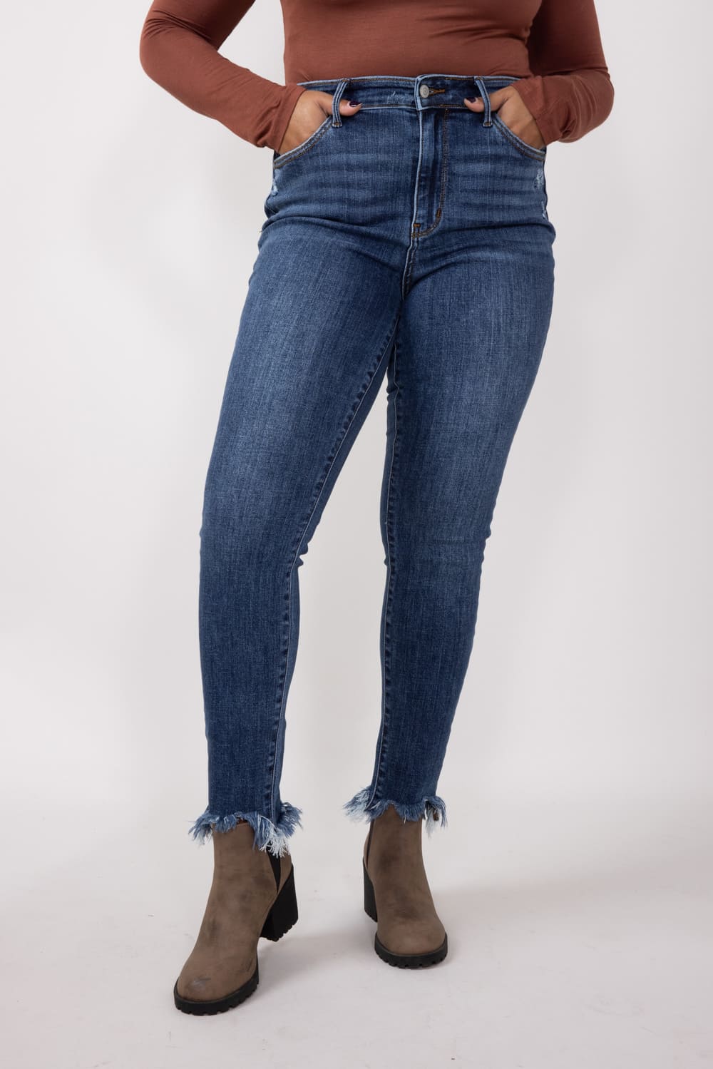 Judy Blue High Rise Distressed Skinny Jeans for Women