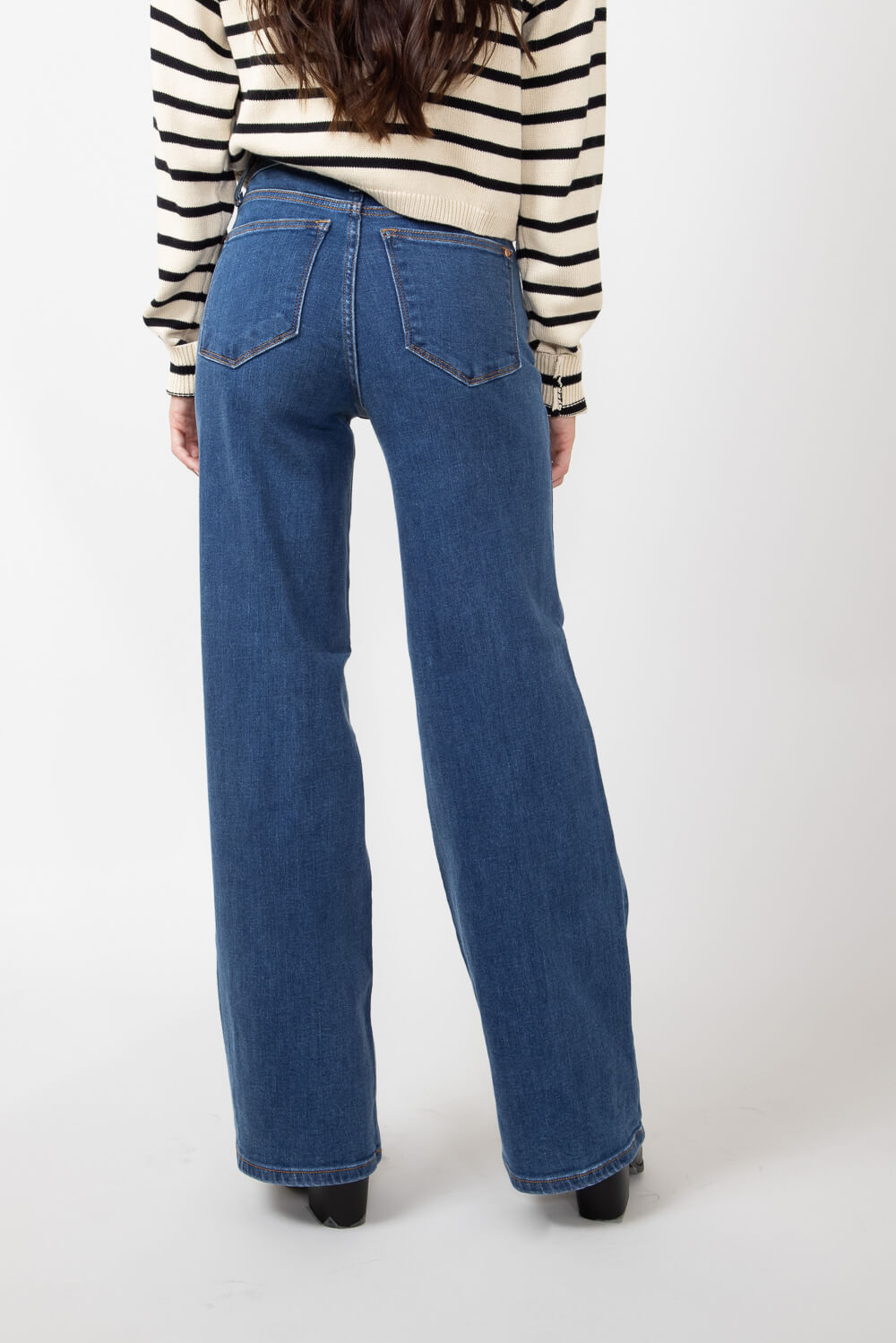 Judy Blue High Rise Vintage Wide Leg Jeans for Women