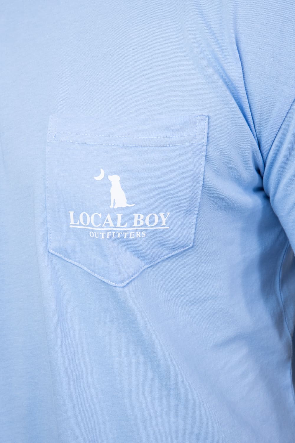 Local Boy Peppermint T-Shirt for Men in Washed Denim