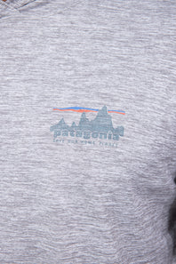 Patagonia Men’s Capeliene Cool Daily Graphic Hooded T-Shirt for Men in Feather Grey