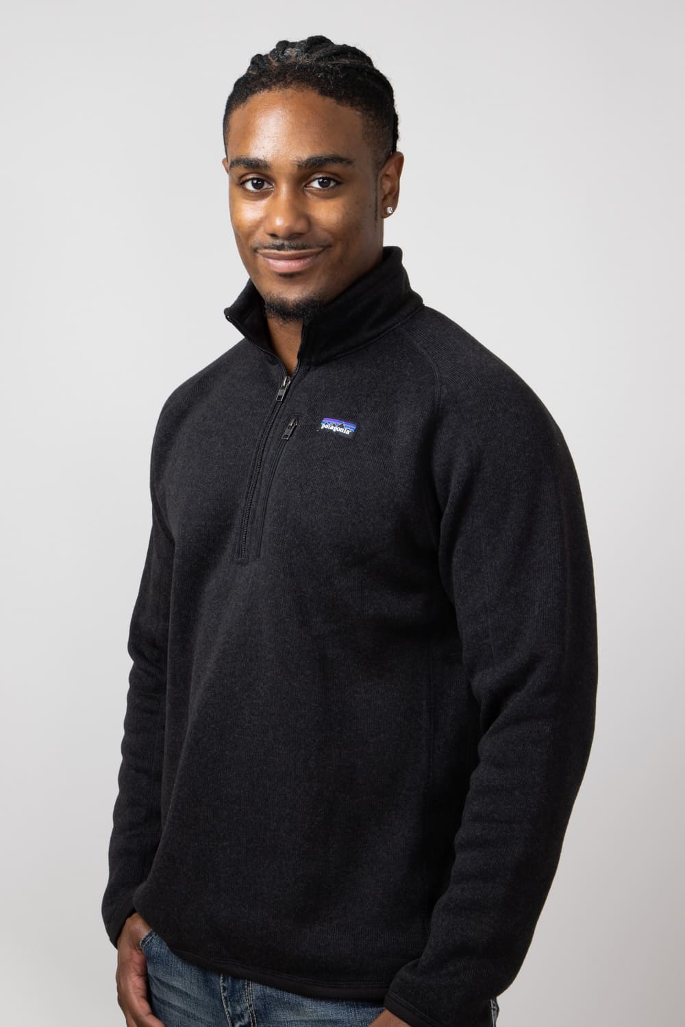 Patagonia Men’s Better Sweater Quarter Zip in Black