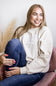 1897 Active Pookie Embroidery Sweatshirt for Women in Cream