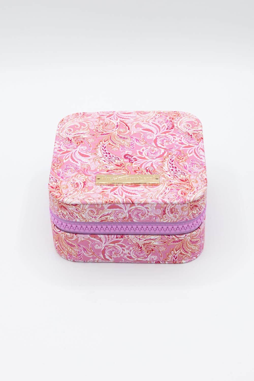 Simply Southern Jewelry Box Case in Pink Paisley
