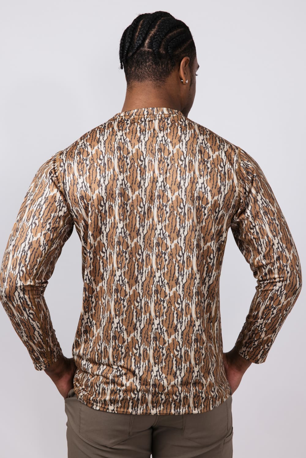 Simply Southern Sport Shirt for Men in Brown Camo