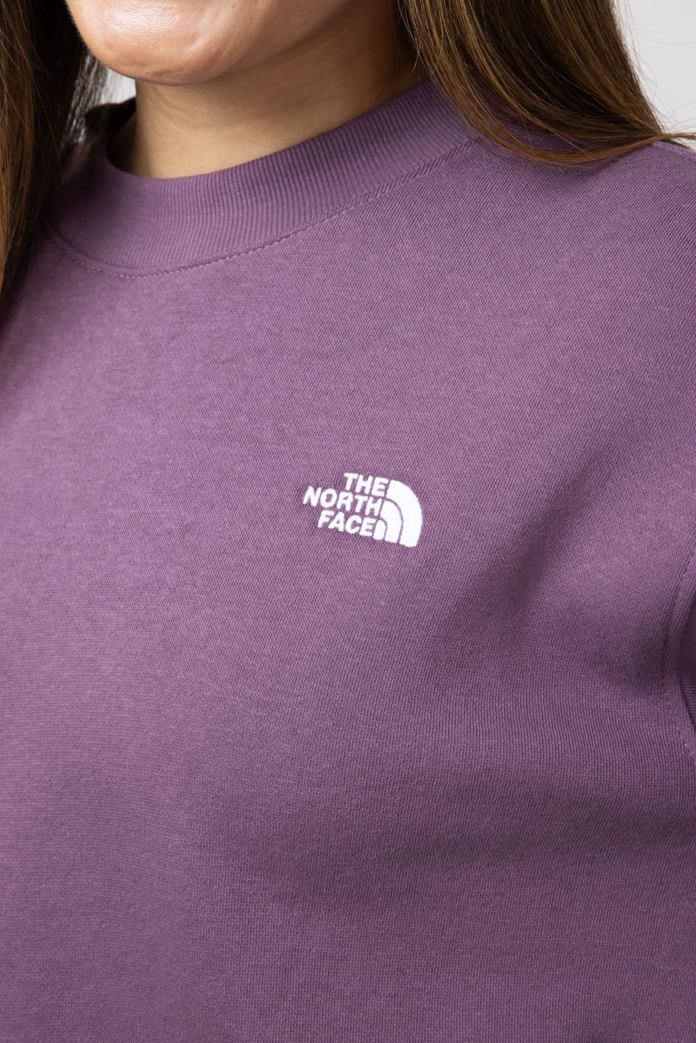 The North Face Evolution Fleece Sweatshirt for Women in Midnight Mauve