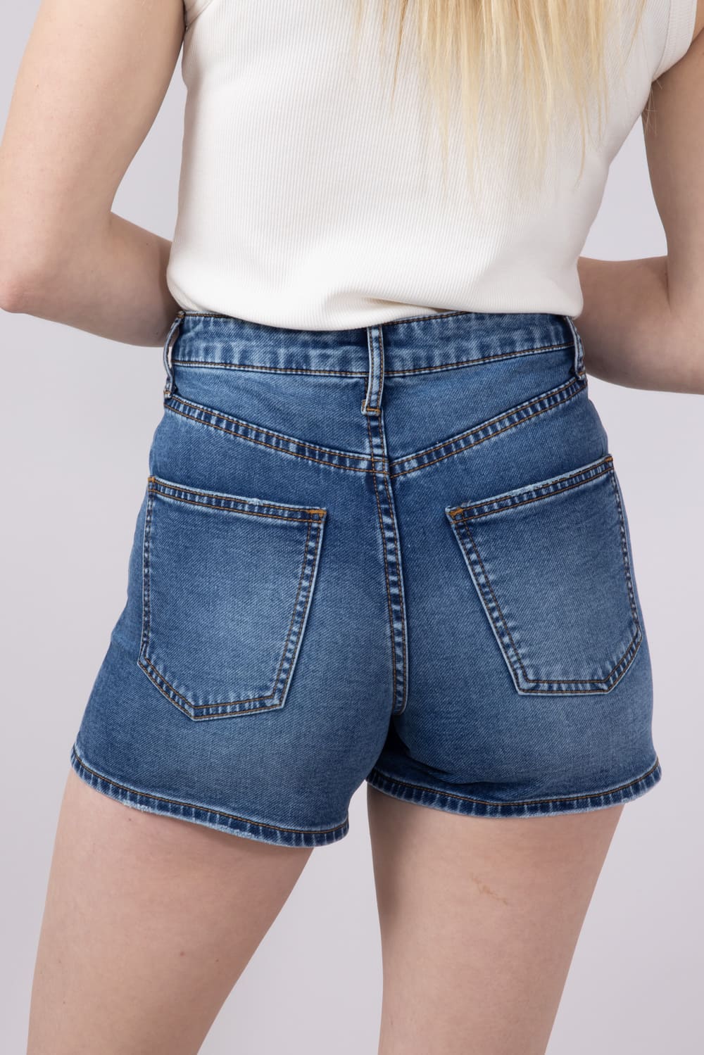 Thread & Supply Rowan Terry Mid-Rise Stretch Denim Shorts for Women