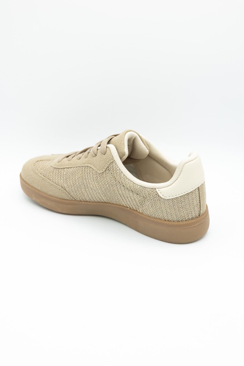 Top Moda Remus Raffia Sneakers for Women in Taupe